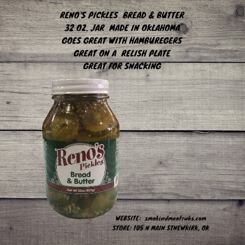 RENO'S BREAD & BUTTER PICKLES