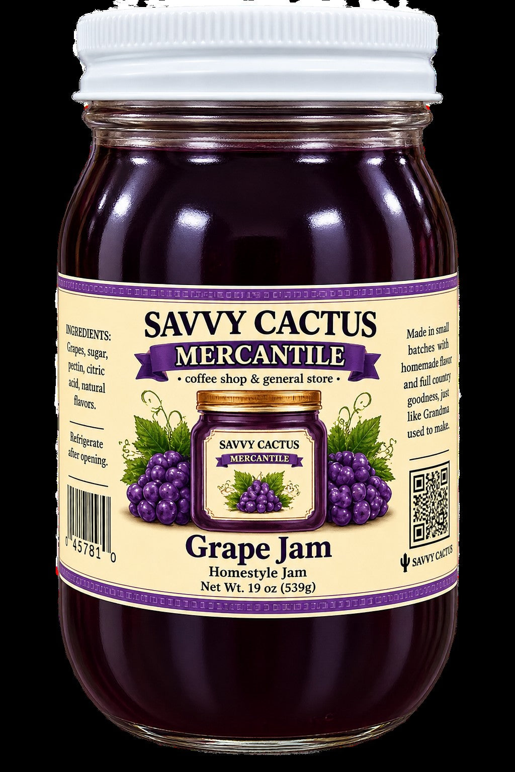 SAVVY CACTUS GRAPE JELLY 16 OZ.