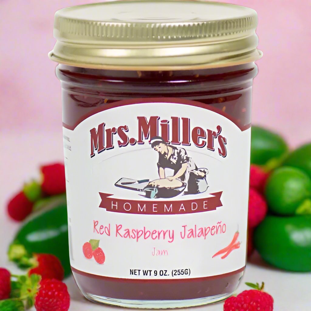 Mrs Miller's Red Raspberry Jalapeno Jam J113