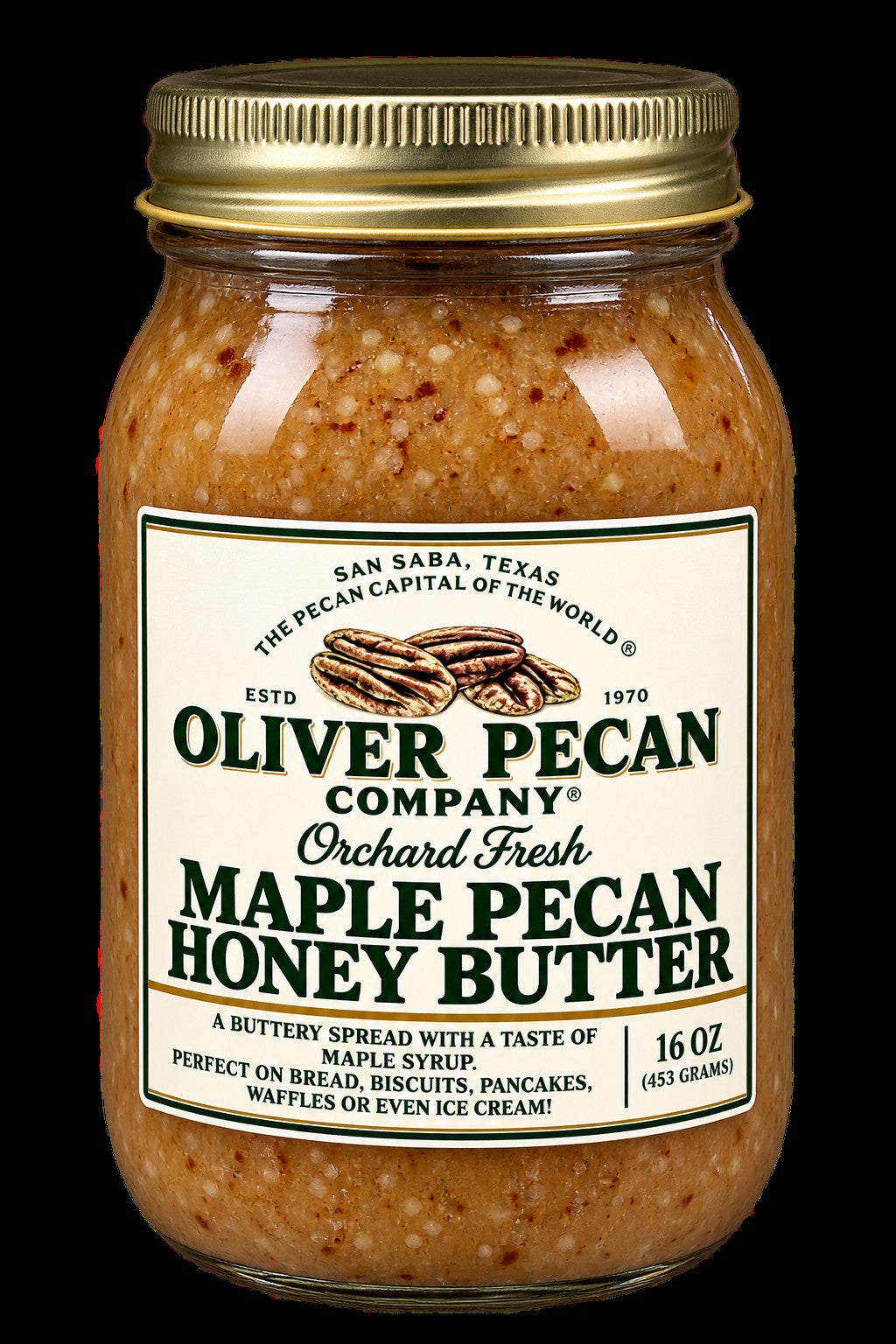 OLIVER PECAN--MAPLE PEACAN BUTTER 16 oz