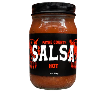 PAYNE COUNTY RUST HOT SALSA 16 OZ