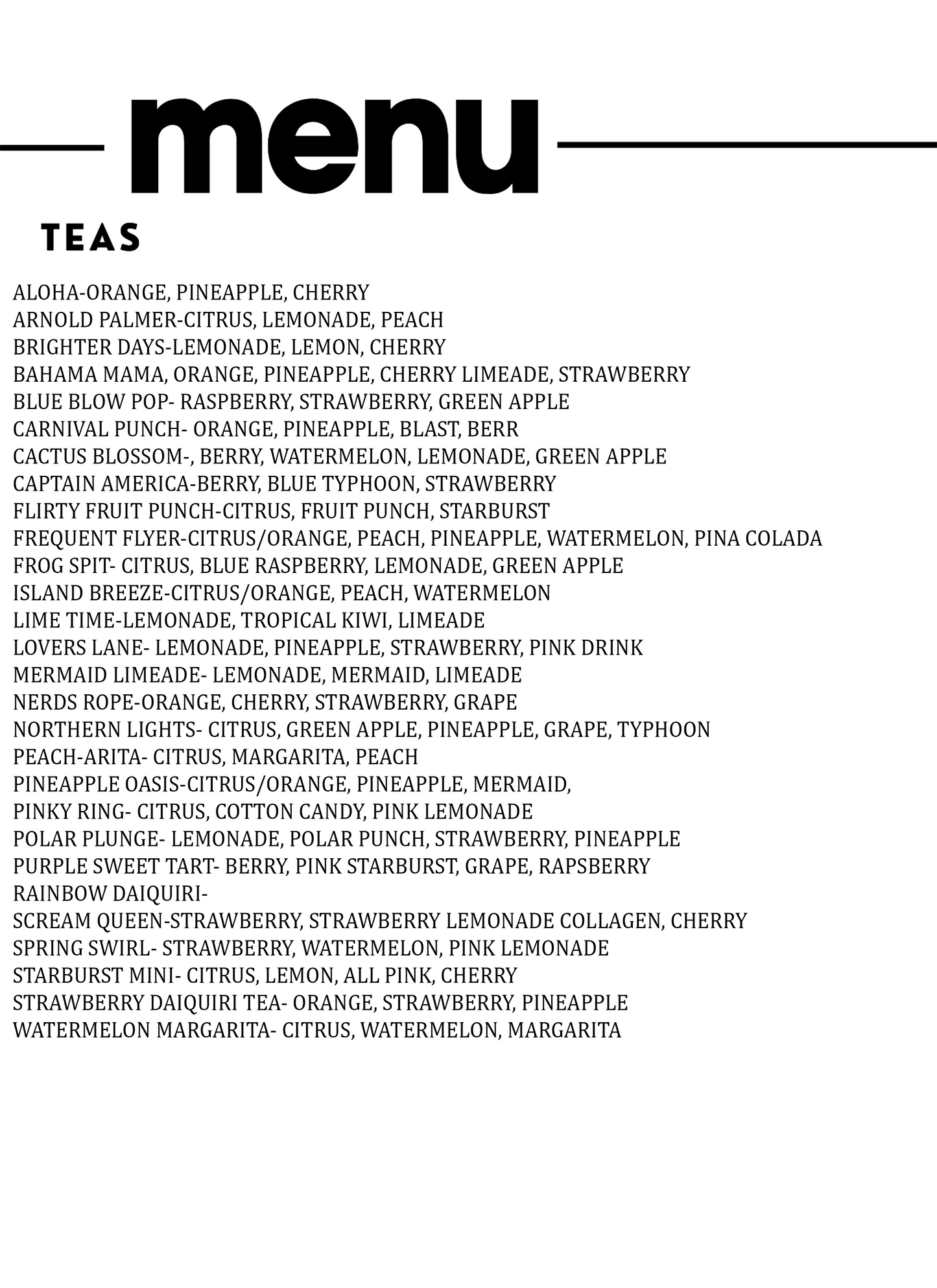 COLLAGEN LOADED TEAS