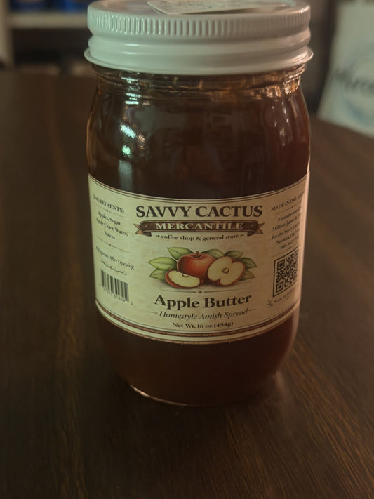 SAVVY CACTUS APPLE BUTTER JAM 16 OZ