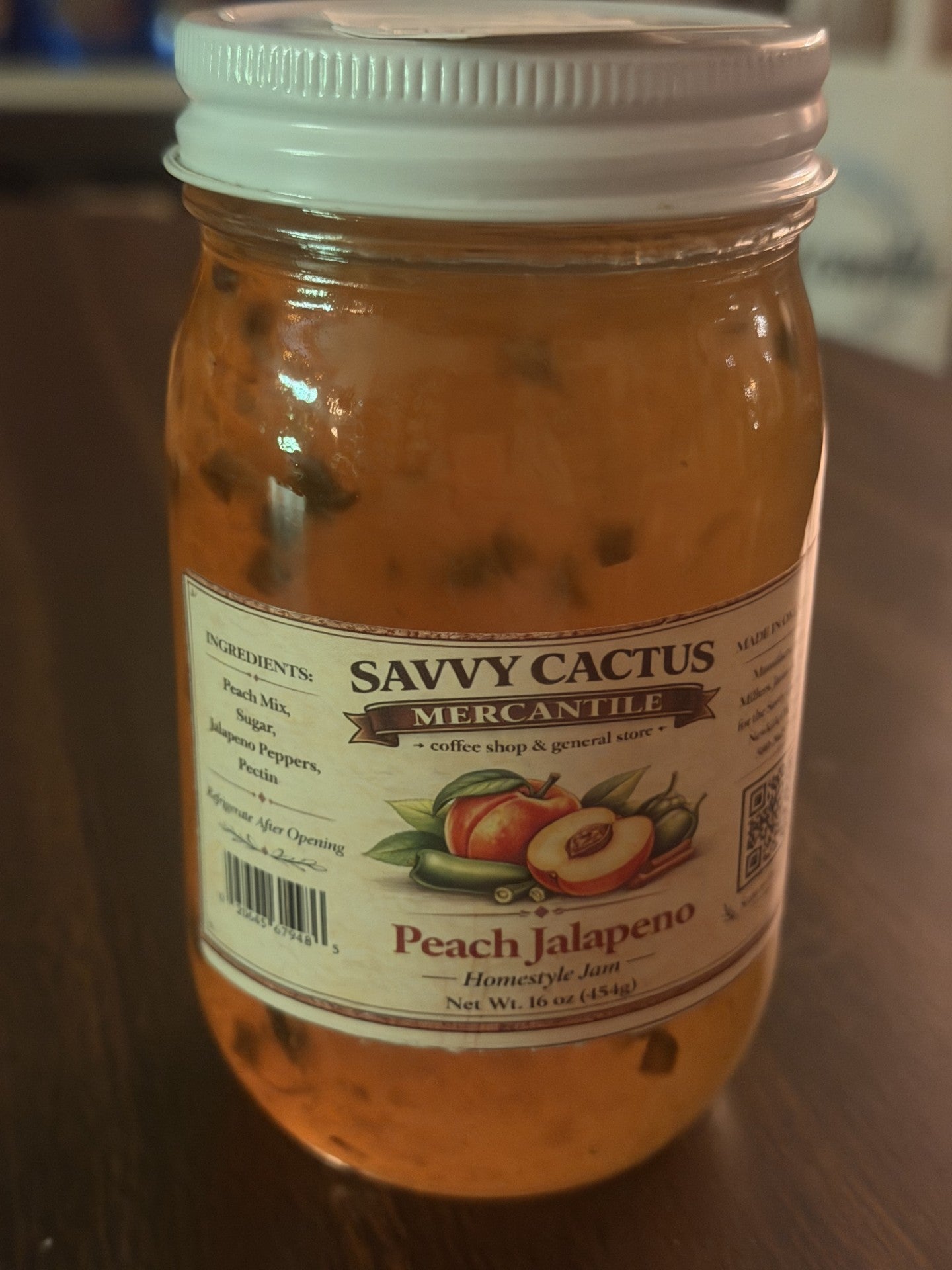SAVVY CACTUS PEACH JALAPENO JAM