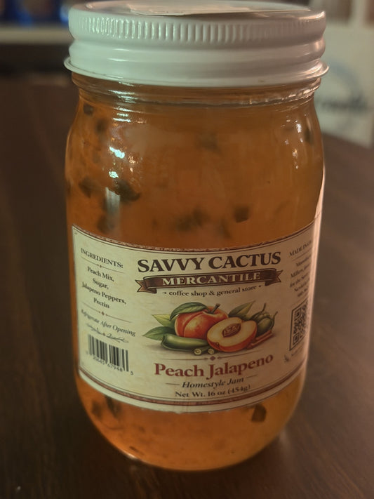 SAVVY CACTUS PEACH JALAPENO JAM