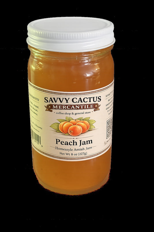 SAVVY CACTUS PEACH JAM 8 OZ.