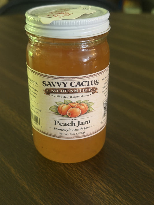 SAVVY CACTUS PEACH JAM 8 OZ.