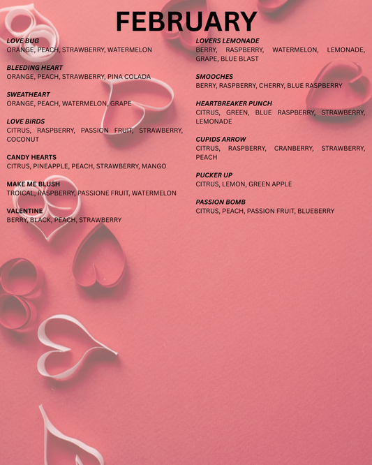 FEBRUARY LOADED UP TEAS MENU