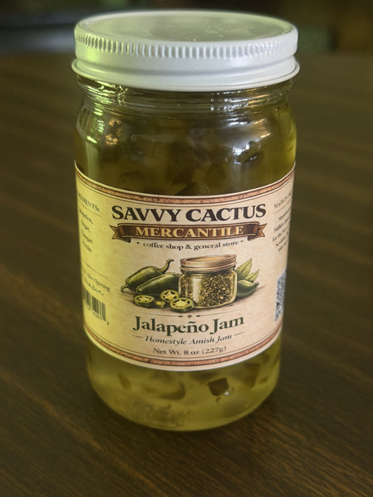 SAVVY CACTUS JALAPENO JAM 8 OZ.