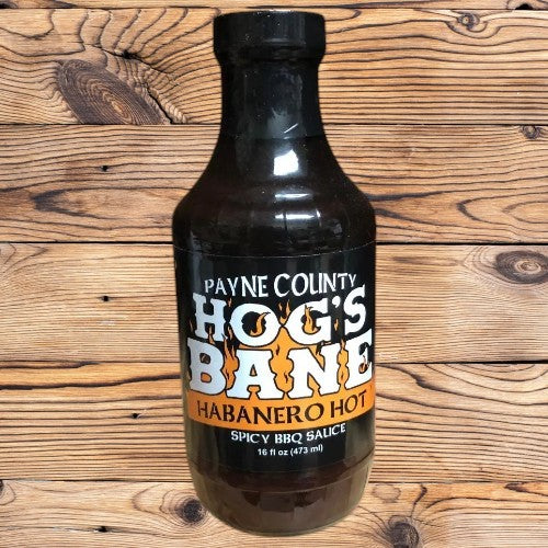 Payne County  Hogs Bane Habanero BBQ Sauce-16 floz.