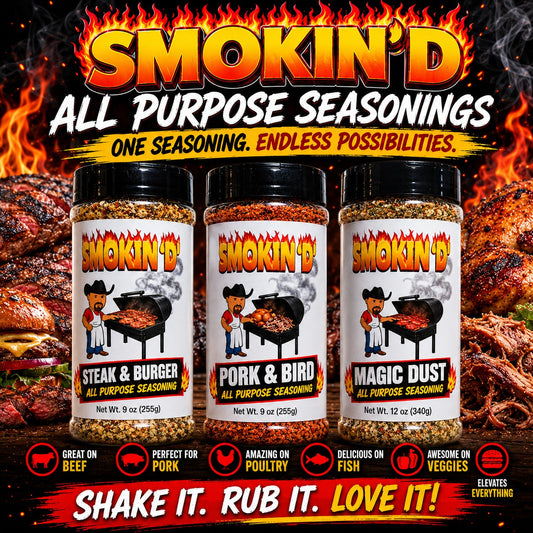 SMOKIN 'D' SEASONING 3 PACK
