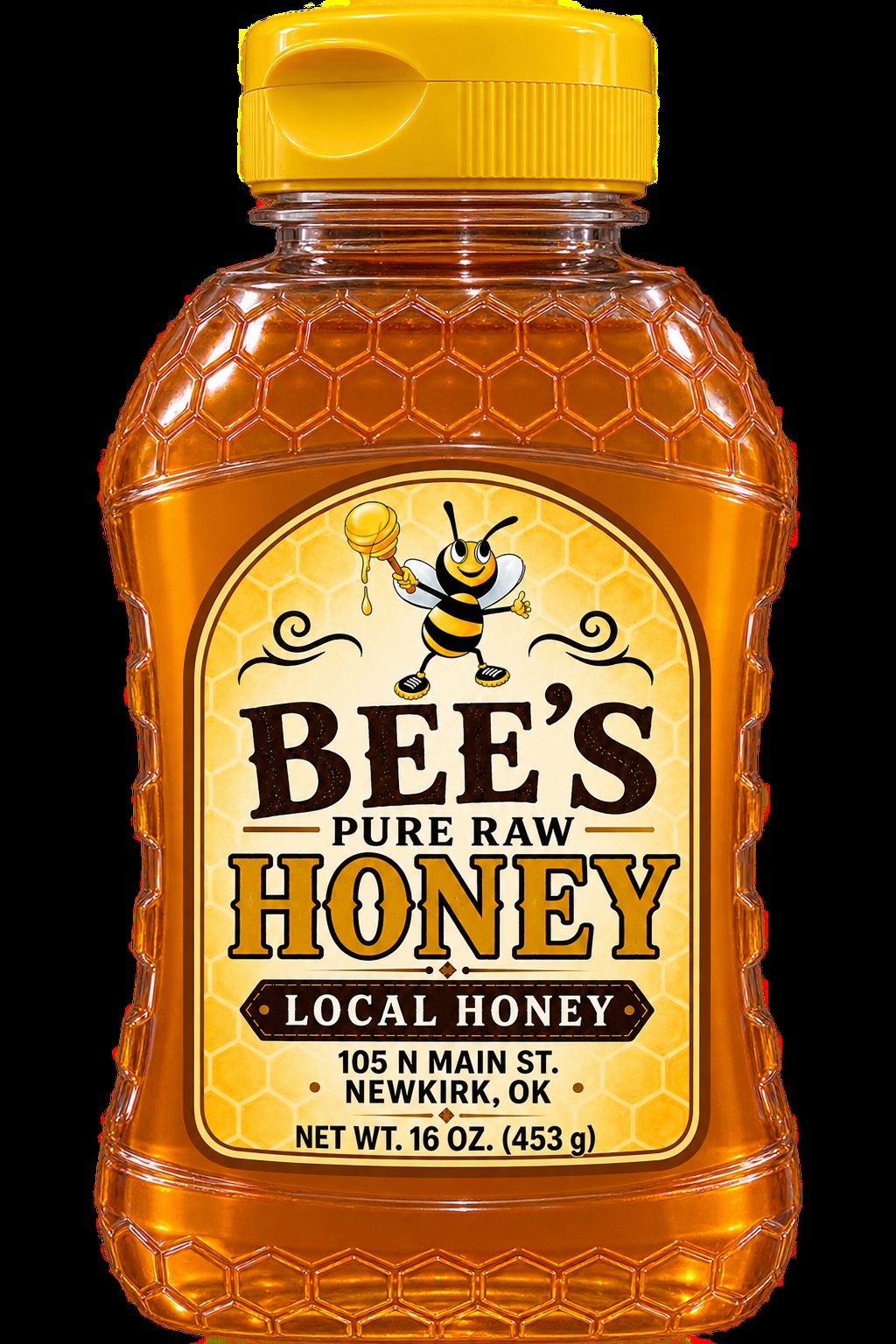 BEE'S PURE(RAW) HONEY 16 OZ.