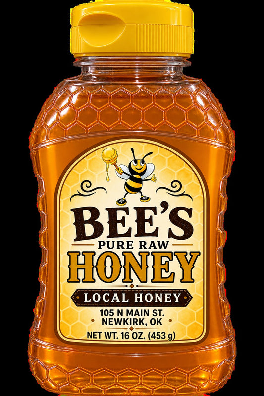 BEE'S PURE(RAW) HONEY 16 OZ.