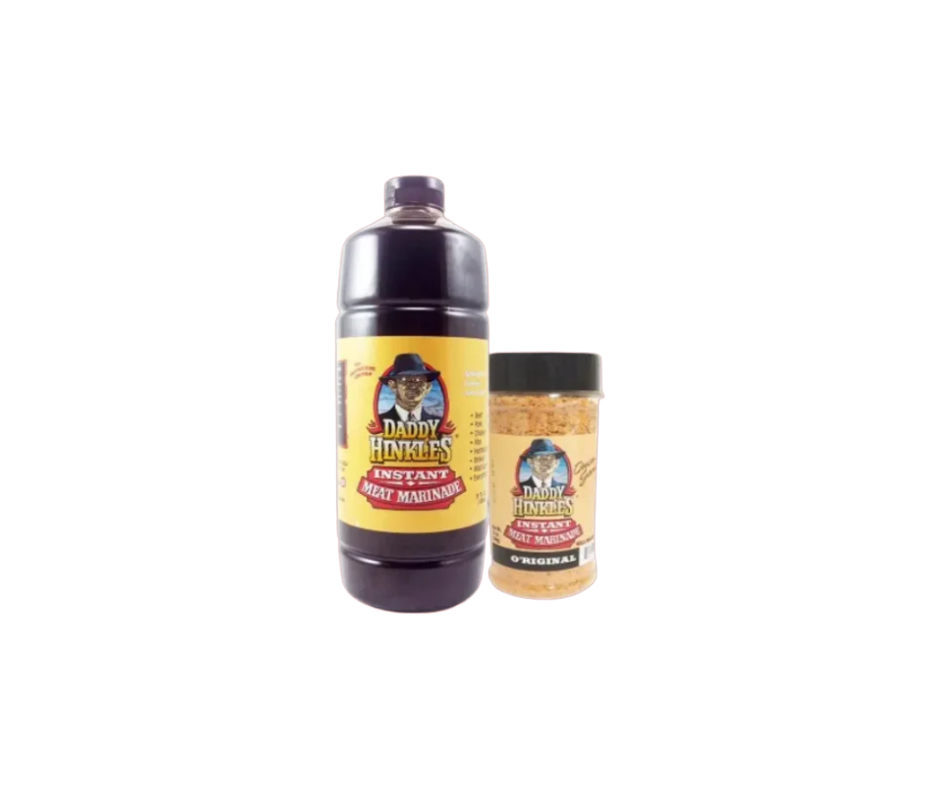 DADDY HINKLE'S QUART LIQUID  MARINADE &  ORIGINAL DRY RUB