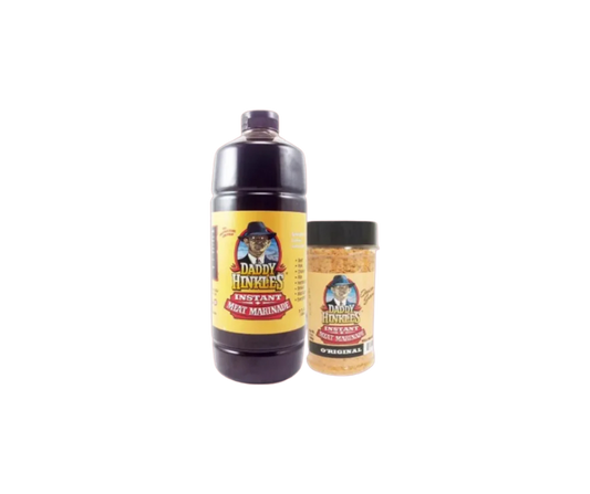 DADDY HINKLE'S QUART LIQUID  MARINADE &  ORIGINAL DRY RUB