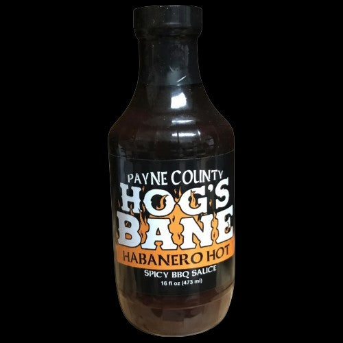 Payne County  Hogs Bane Habanero BBQ Sauce-16 floz.