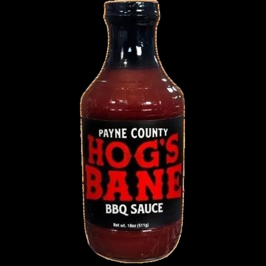 Payne County---Hogs Bane  BBQ Sauce -16floz.